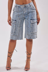 LITTLE SNAKE BERMUDA SHORT