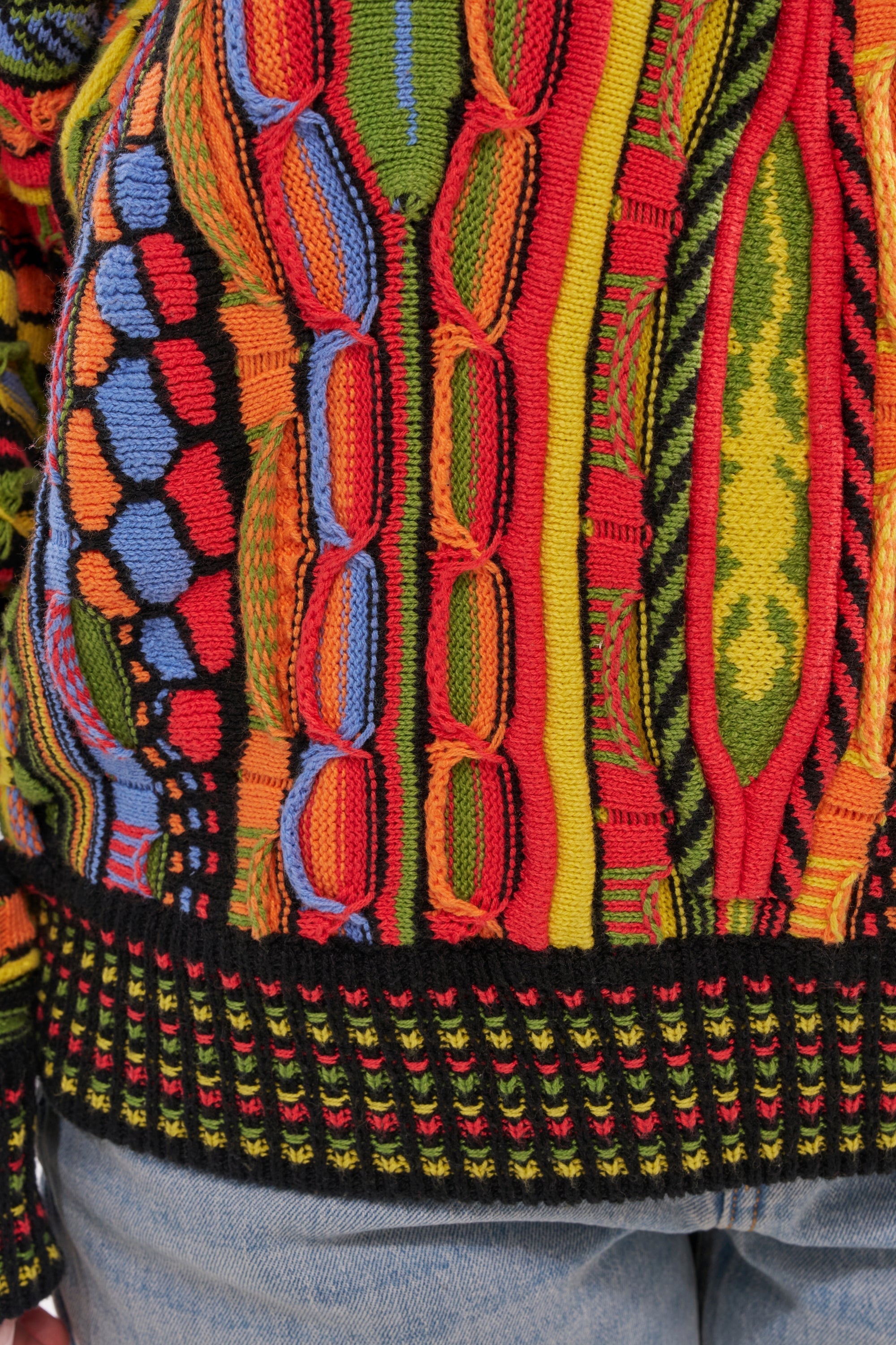 COSMIC WEAVE V-NECK SWEATER