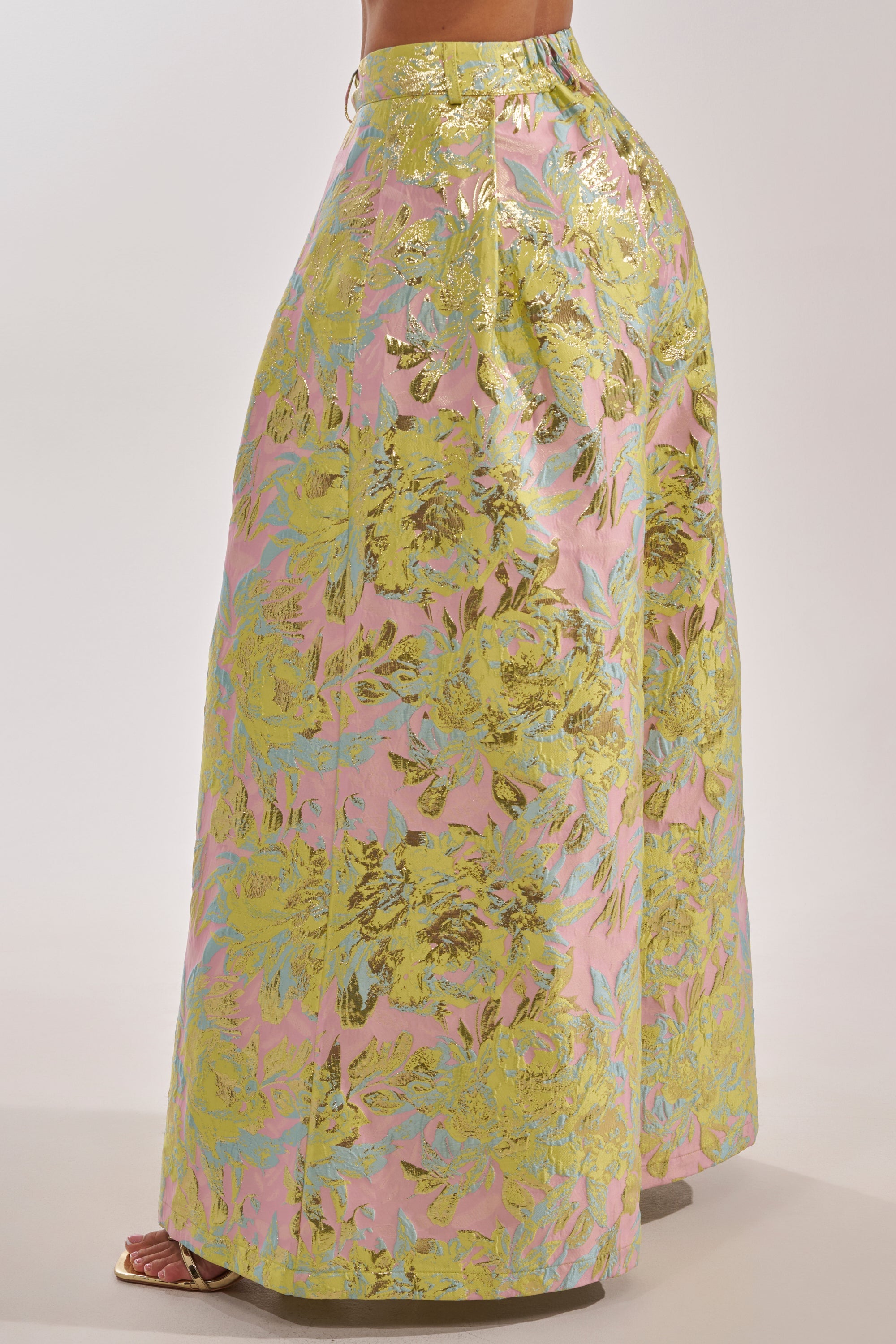 LUCY BROCADE WIDE LEG PANT
