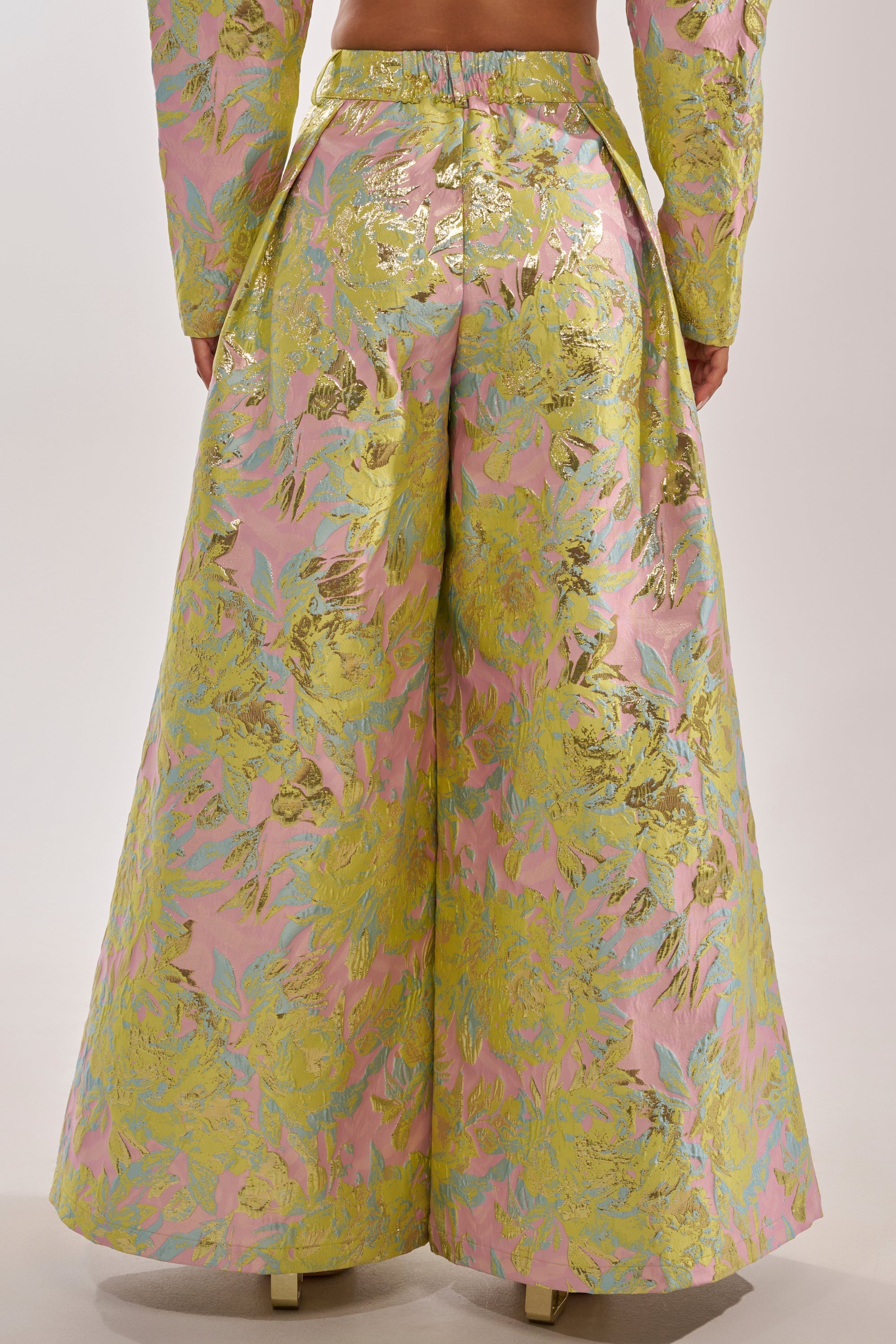 LUCY BROCADE WIDE LEG PANT