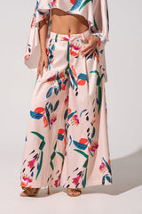 CANDY RAIN SATIN WIDE LEG PANT