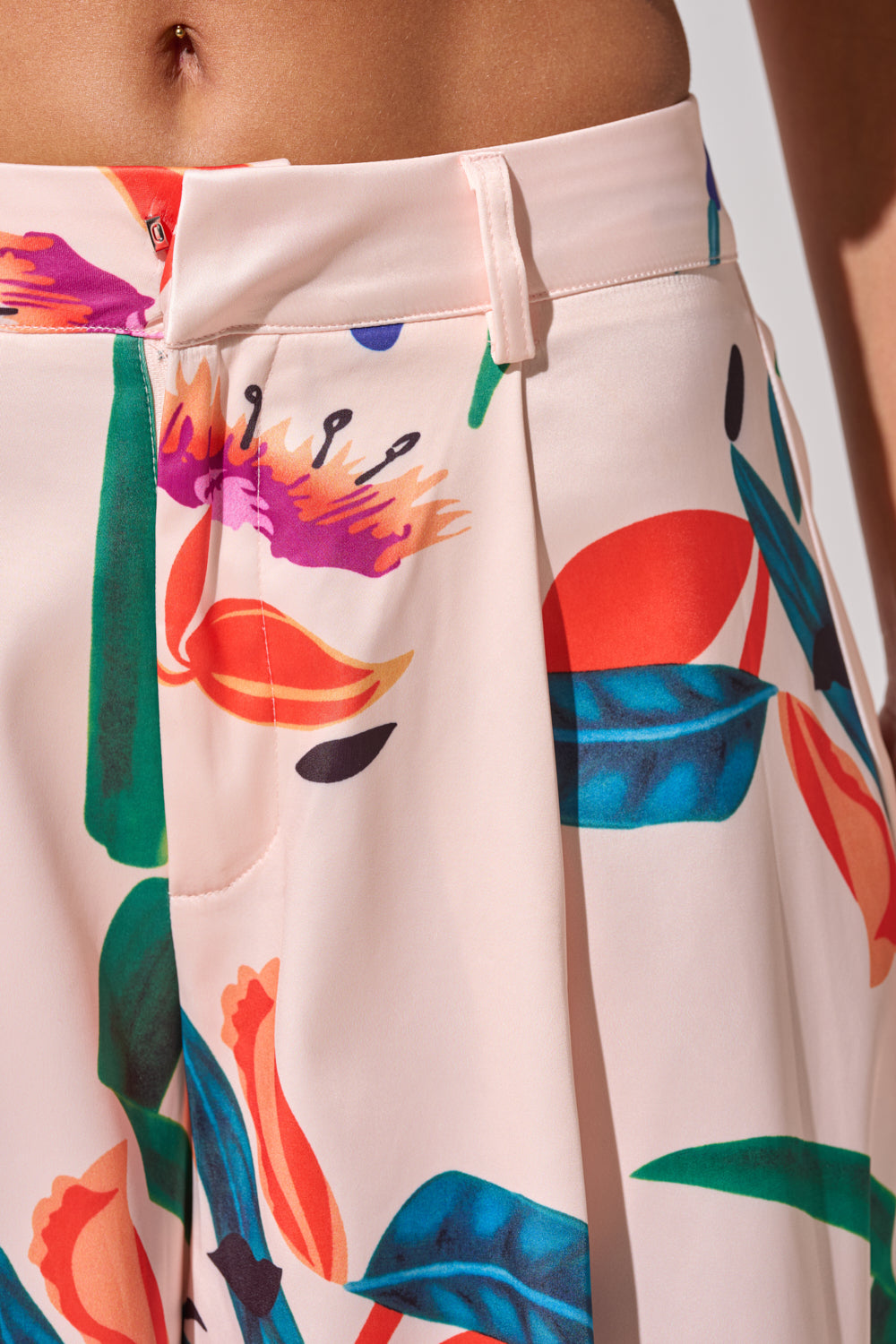 CANDY RAIN SATIN WIDE LEG PANT