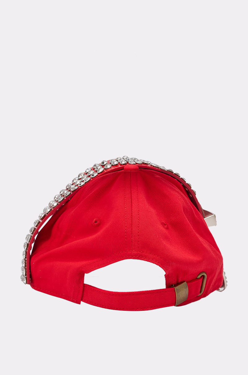BUCKLE UP EMBELLISHED BASEBALL HAT