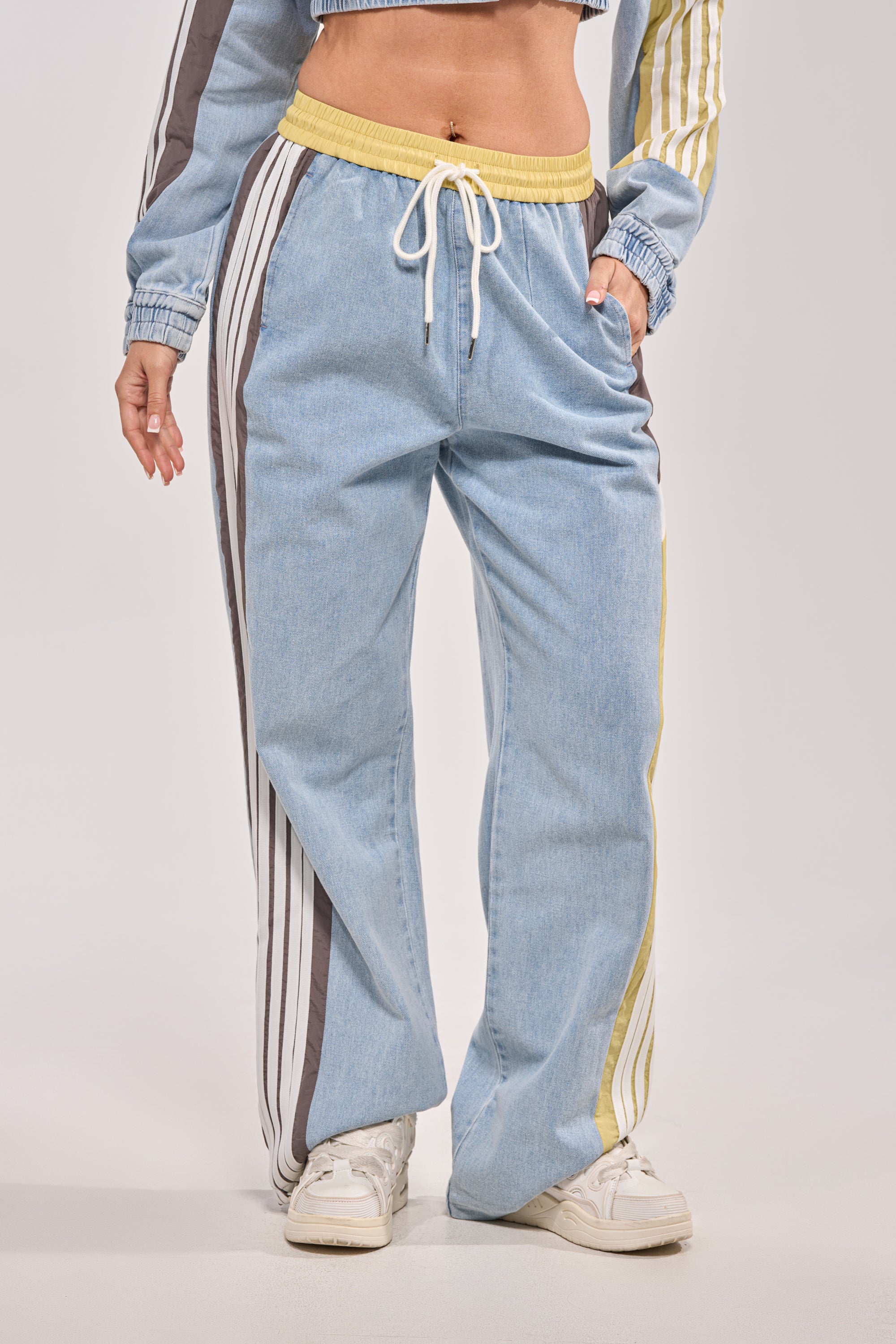 ALONE AGAIN DENIM TRACK PANT