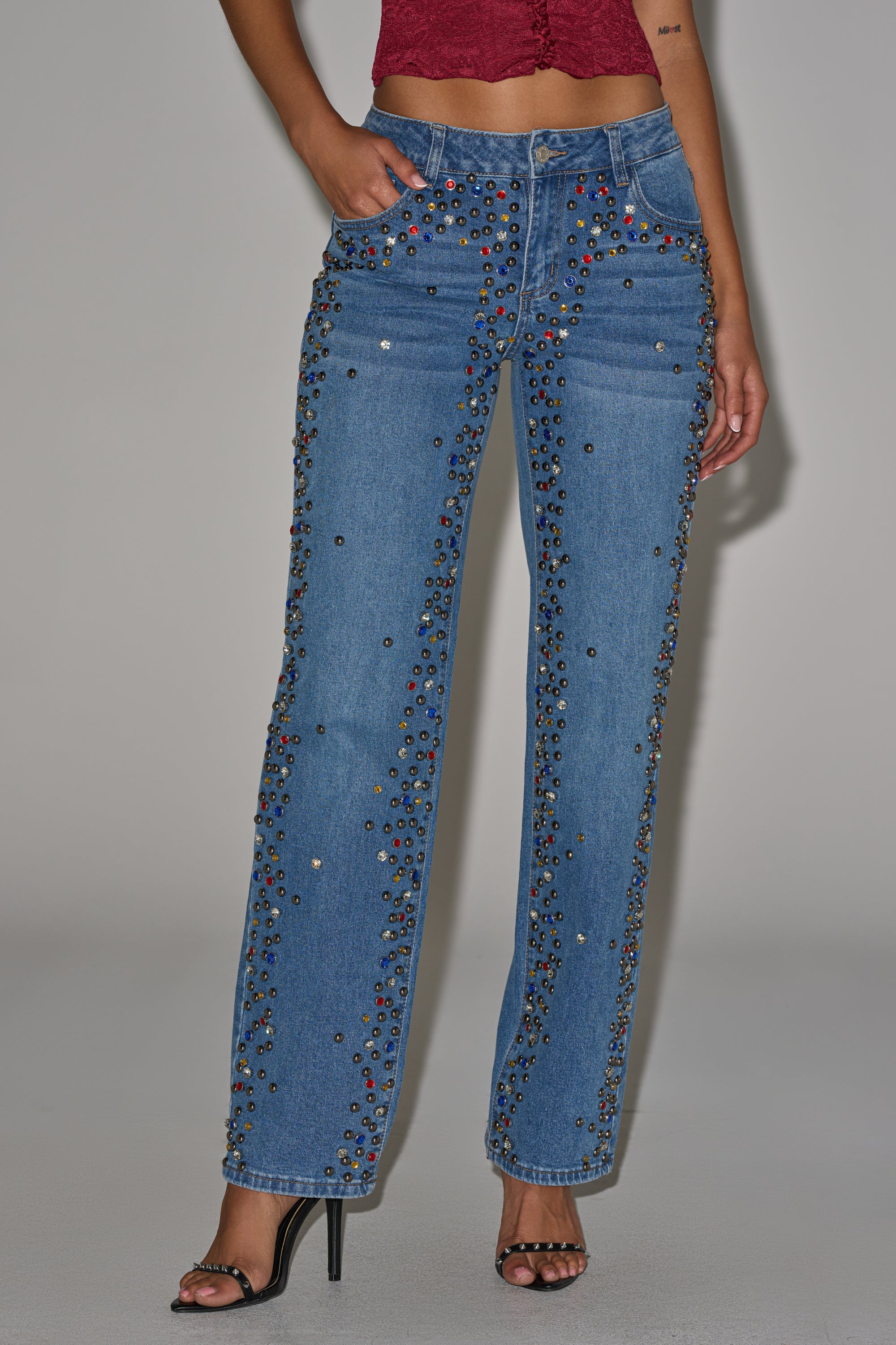 JESSIE RHINESTONE DENIM