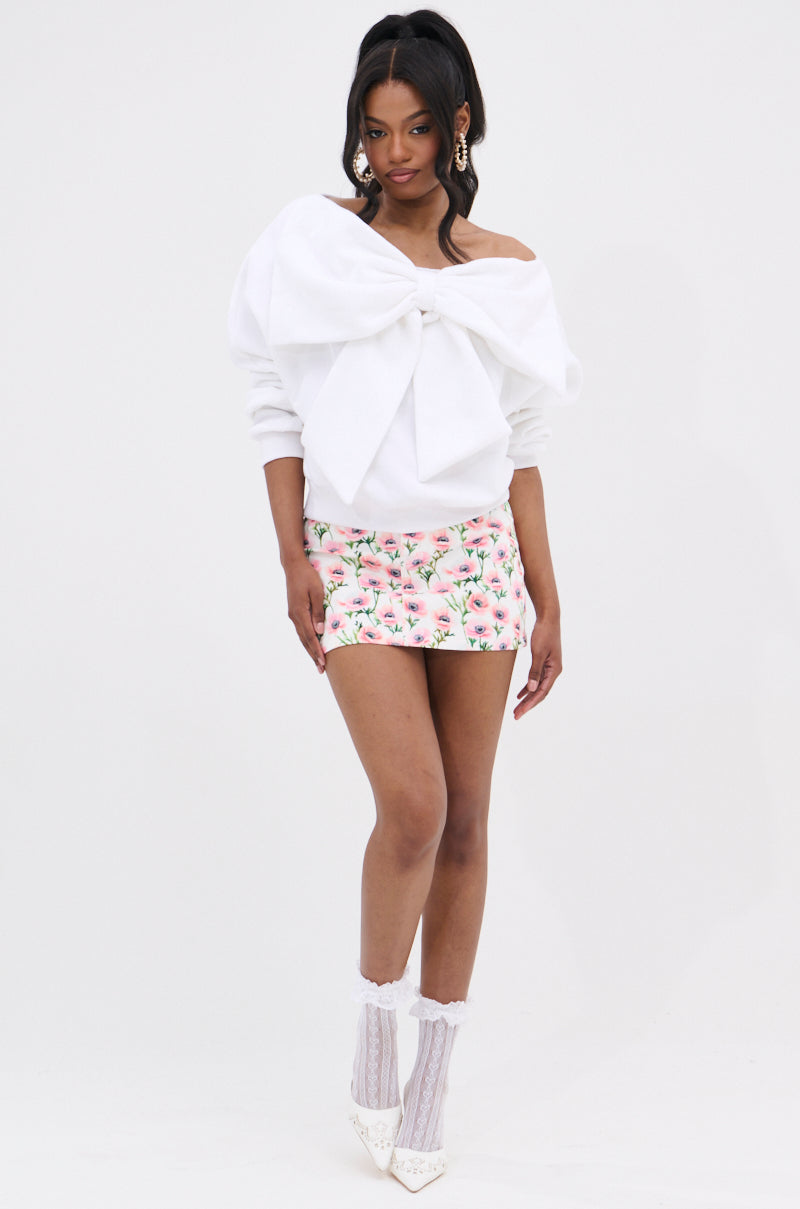 FLOWER GIRL MINI SKIRT