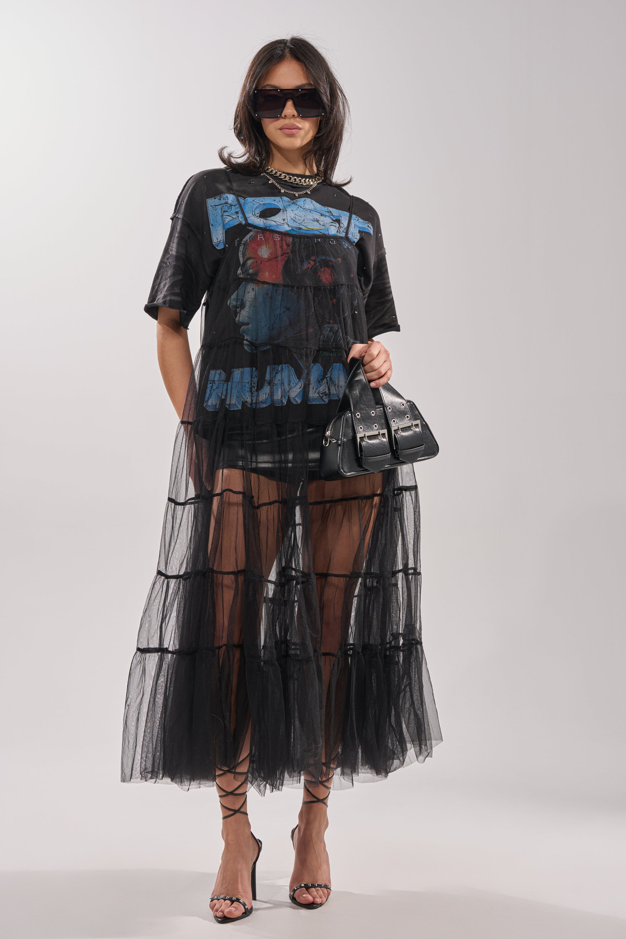 PERFECT FOR LAYERING TULLE MAXI DRESS