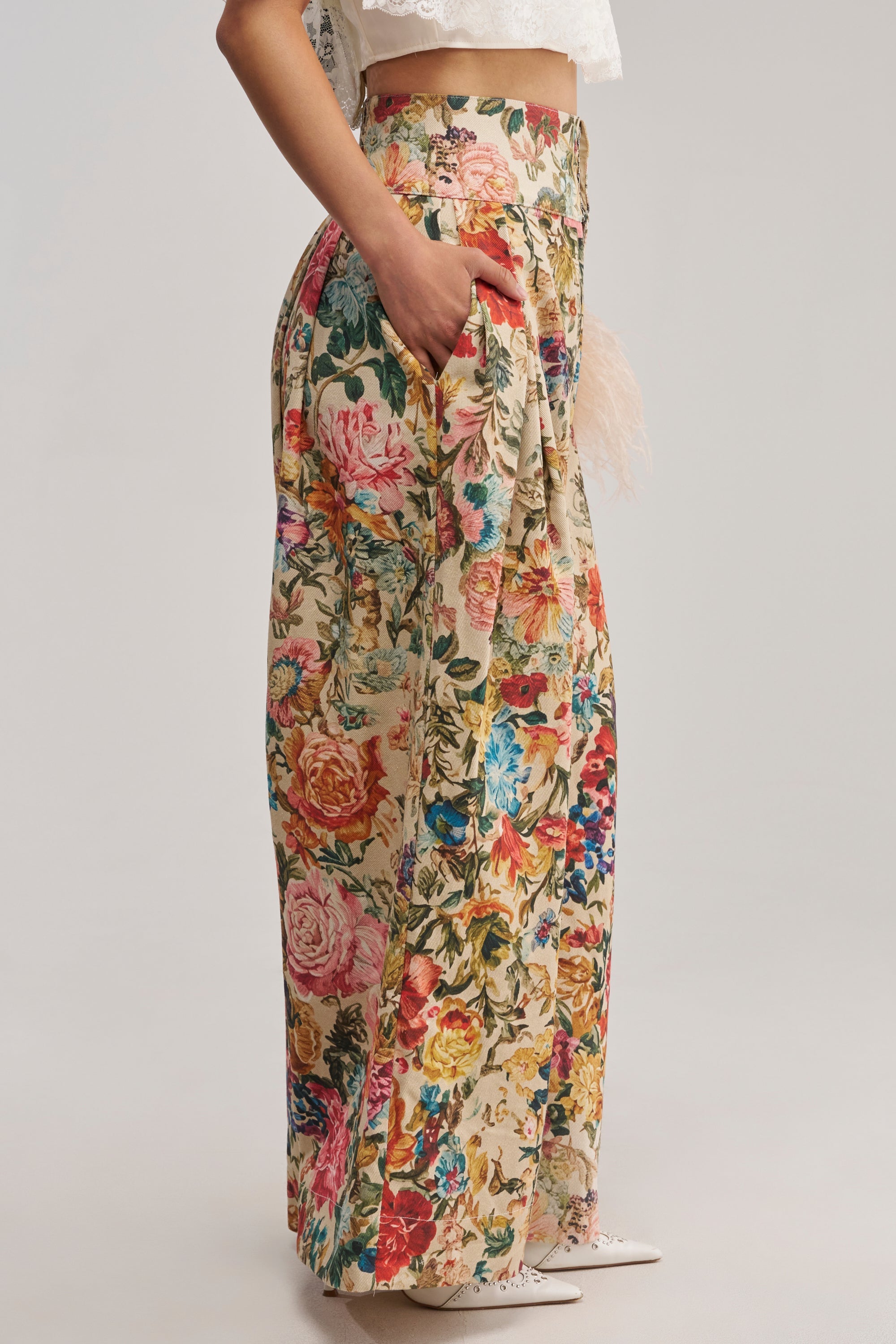 GIVE ME A FLOWER TROUSER