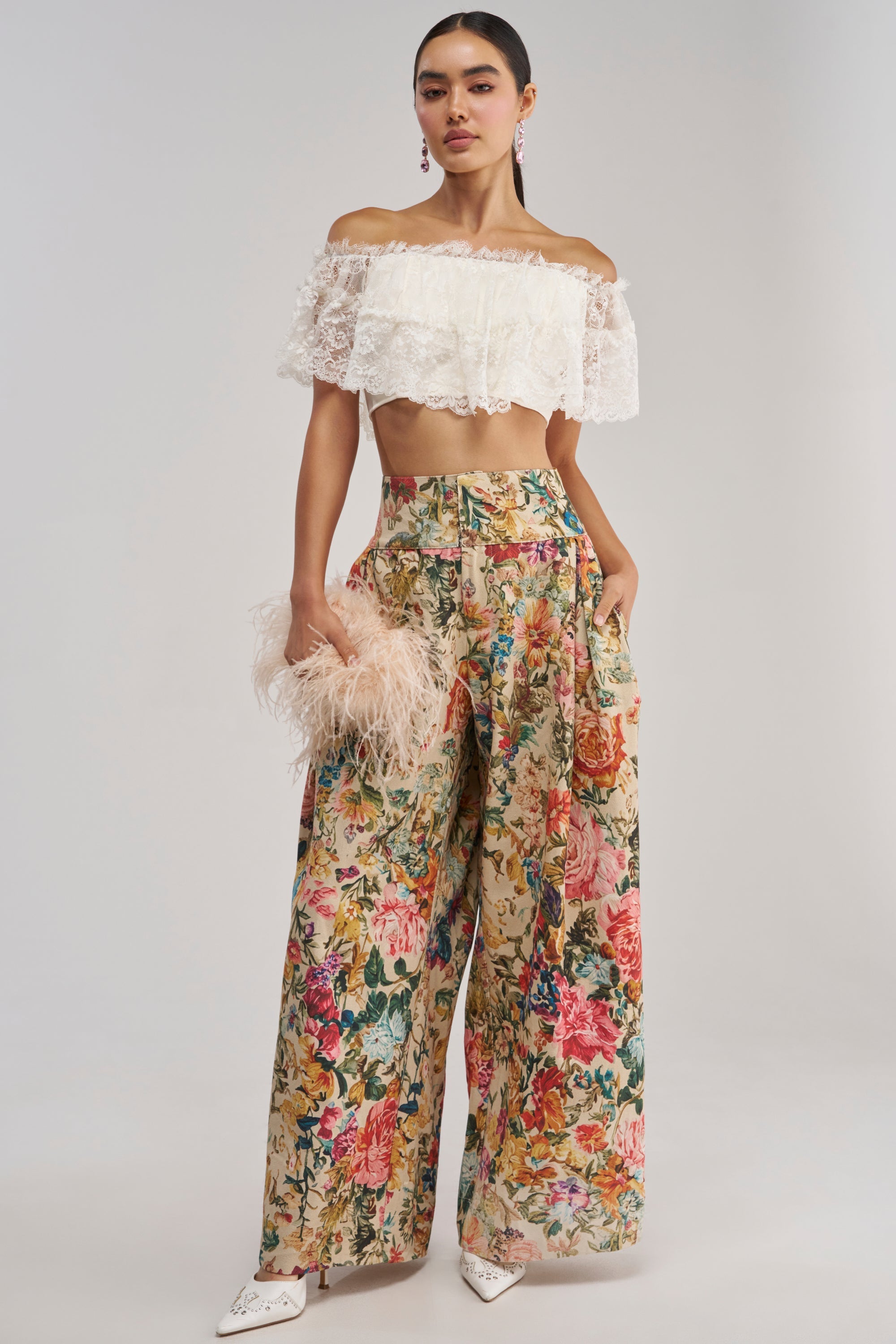 GIVE ME A FLOWER TROUSER