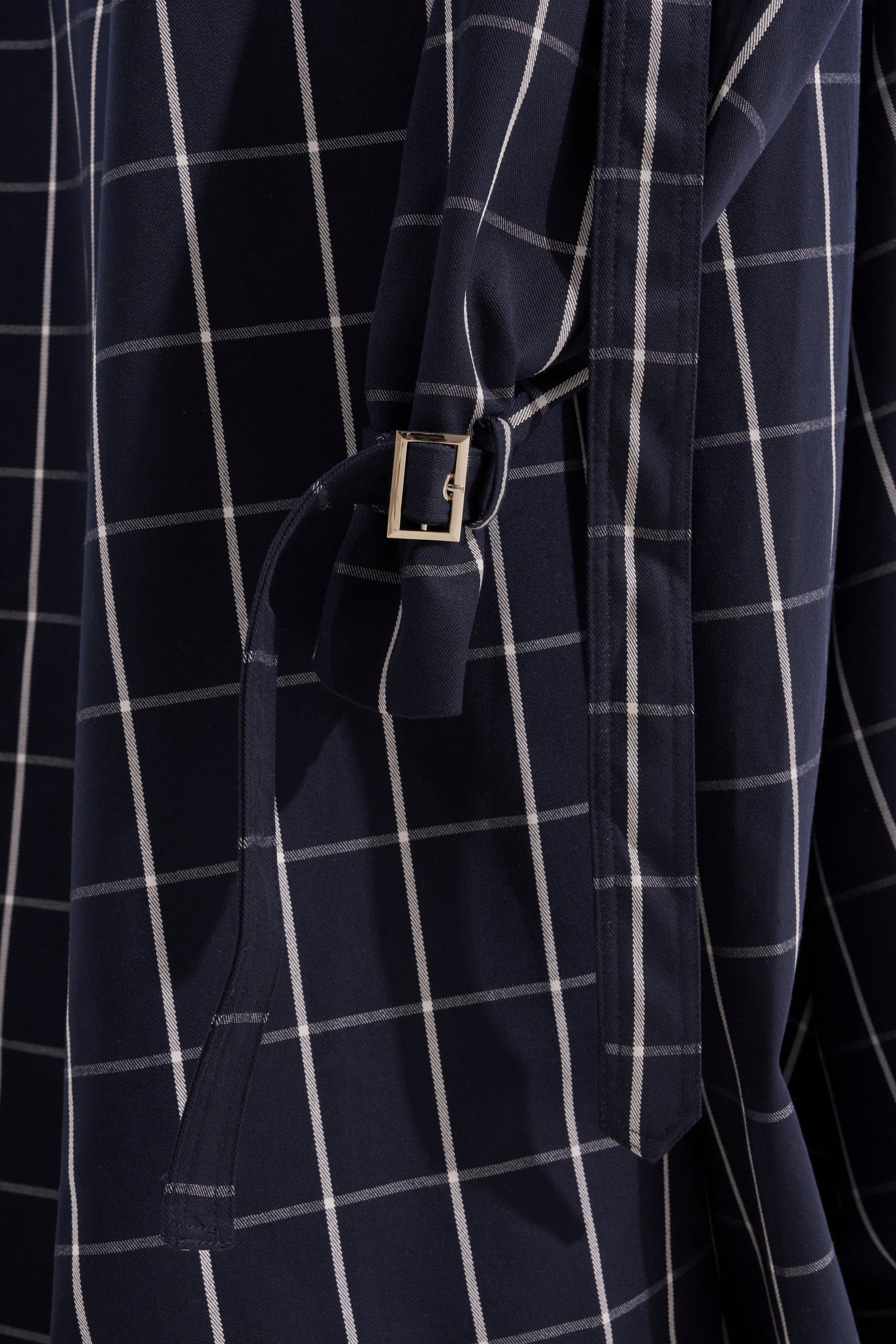 DOWN TO BUSINESS PLAID MAXI DRESS