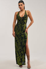 SPICE IT UP RHINESTONE MAXI DRESS