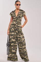 MAJOR DRAMA CAMO JUMPSUIT IN CAMO