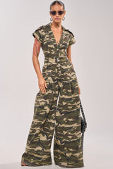 MAJOR DRAMA CAMO JUMPSUIT IN CAMO
