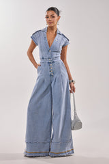 AT LEAST I LOOK CUTE DENIM JUMPSUIT