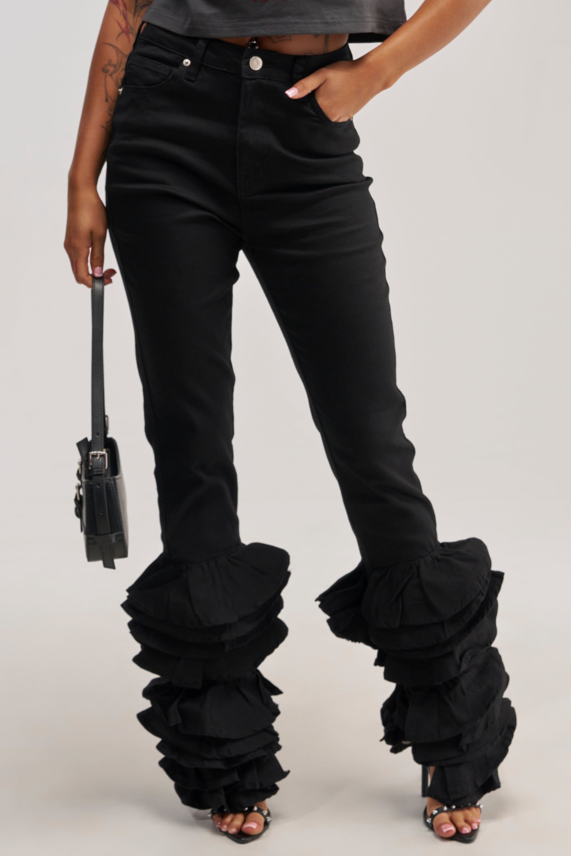 NOT ENOUGH RUFFLES DENIM