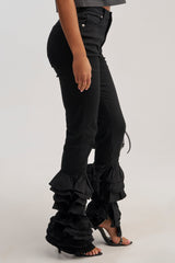 NOT ENOUGH RUFFLES DENIM