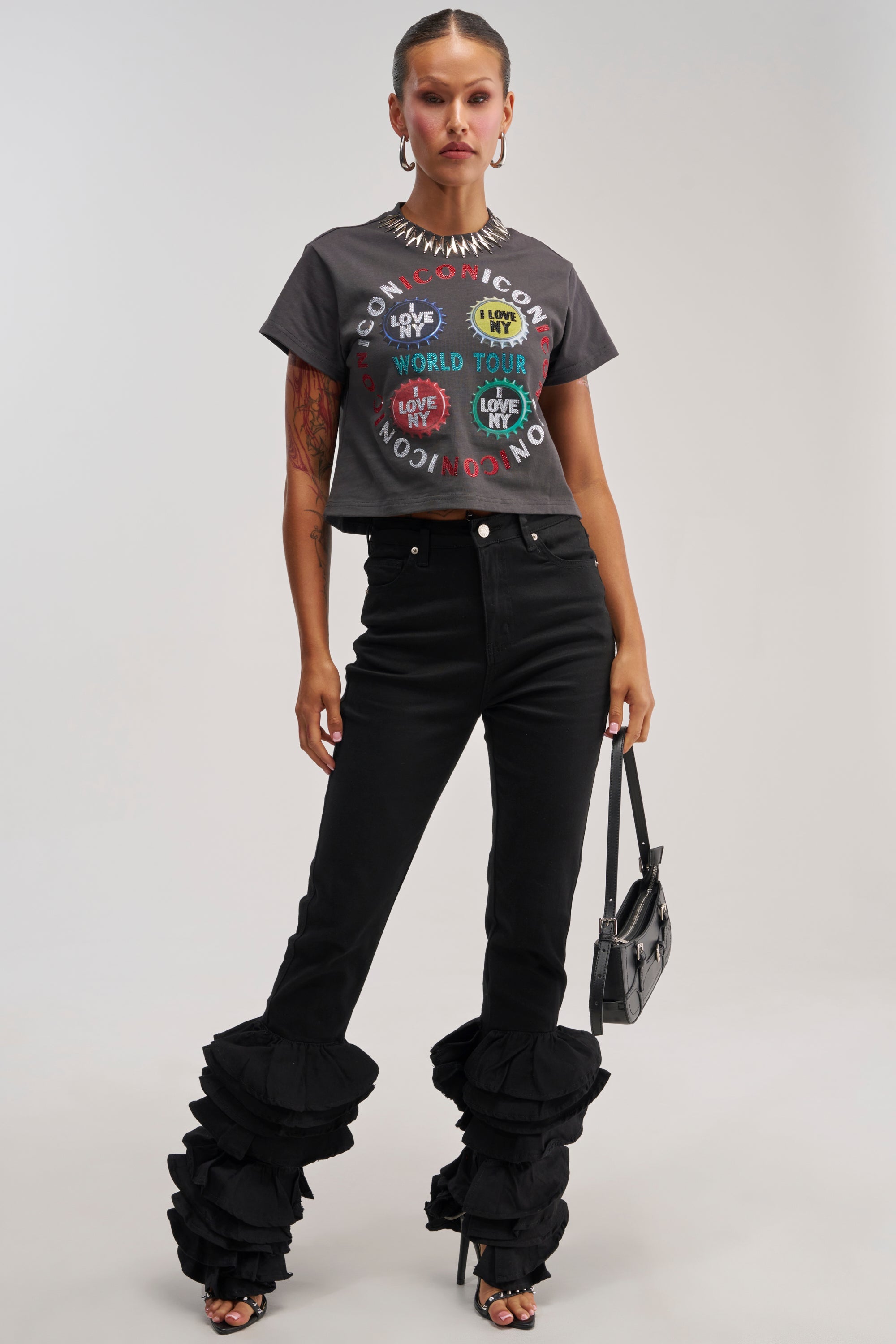 NOT ENOUGH RUFFLES DENIM