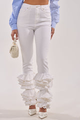 NOT ENOUGH RUFFLES DENIM