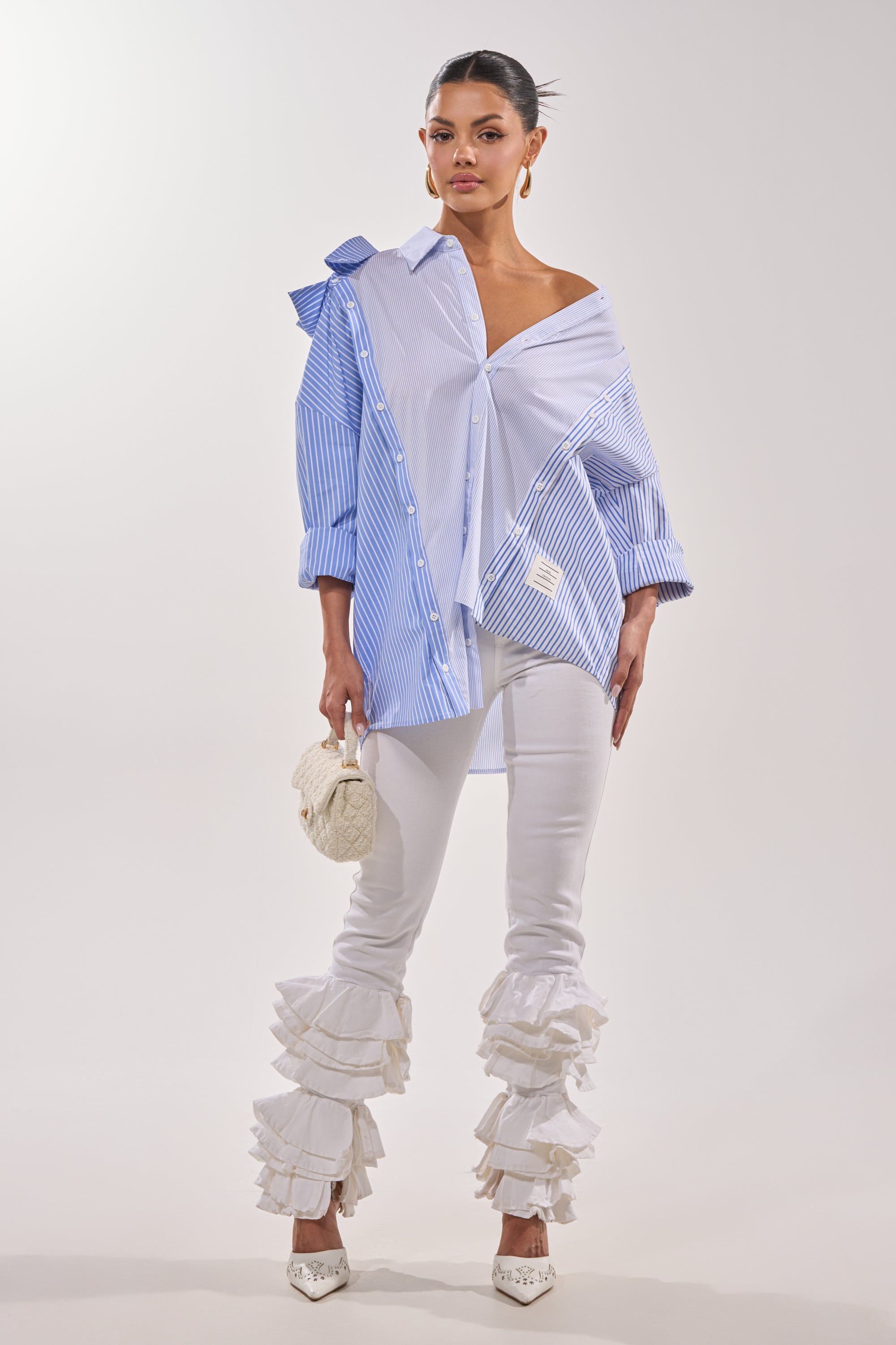 NOT ENOUGH RUFFLES DENIM