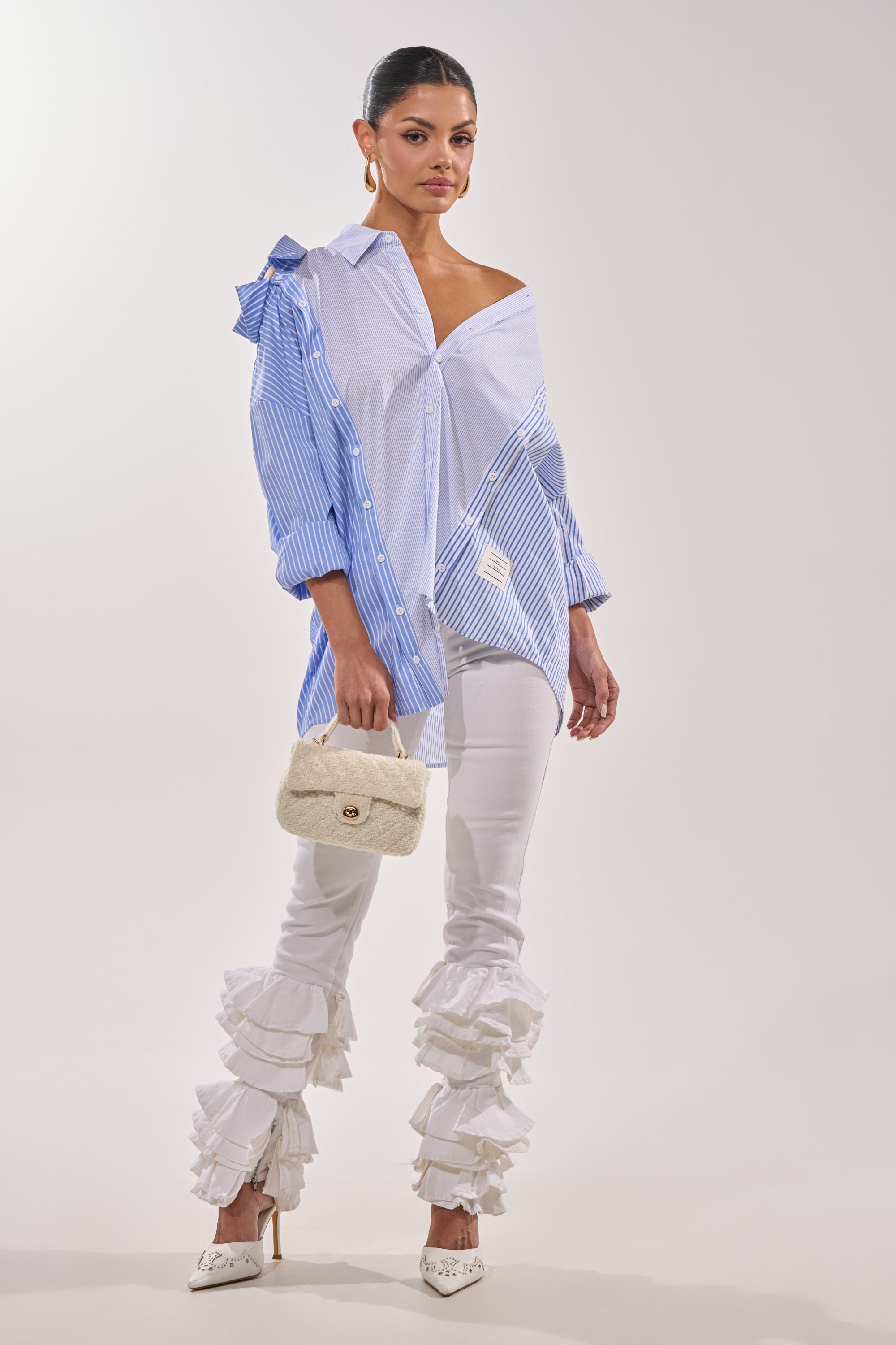 NOT ENOUGH RUFFLES DENIM