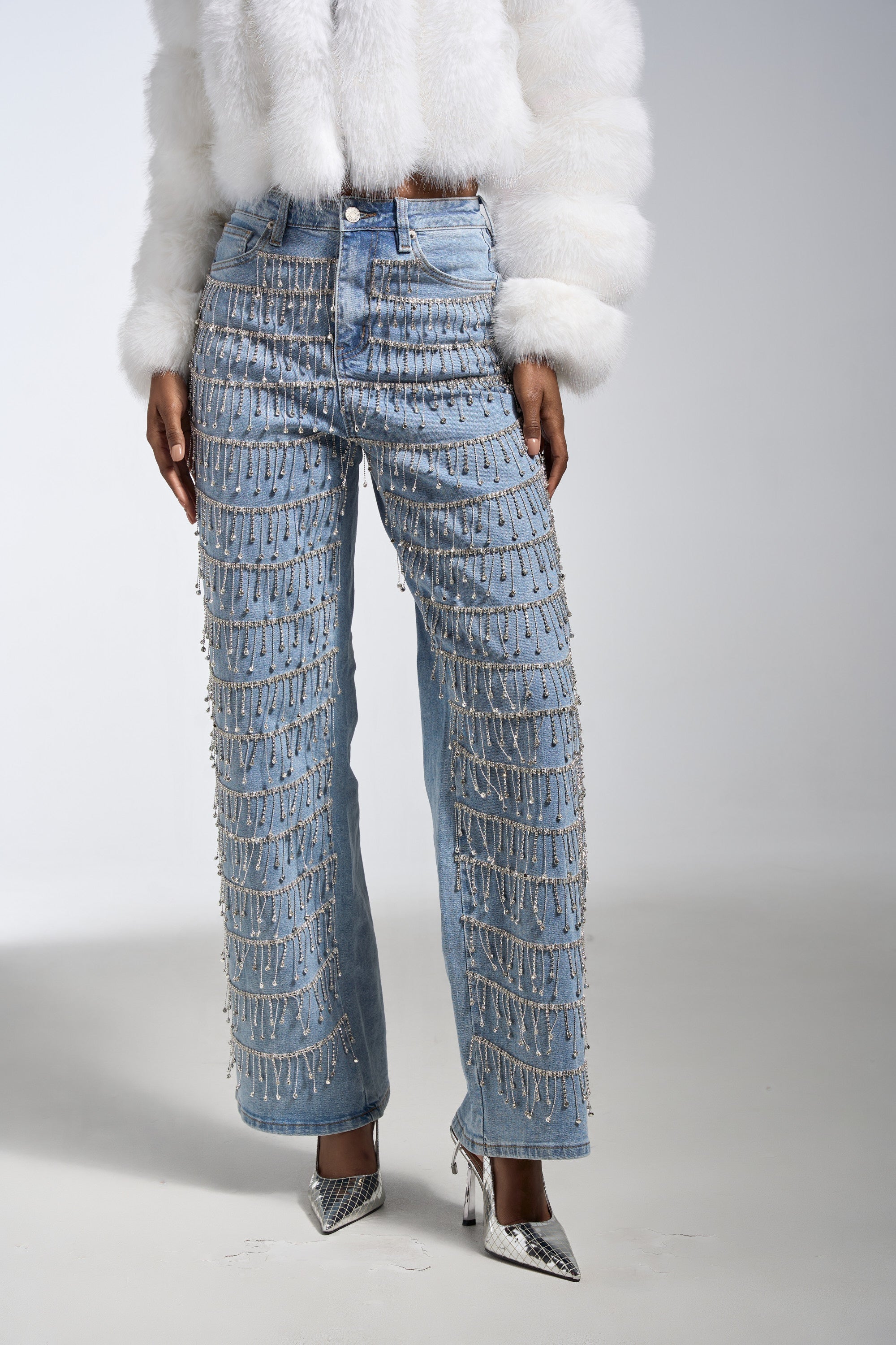 DRIP DRIP EMBELLISHED DENIM