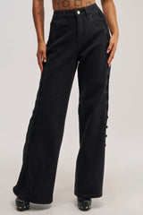 LOCKED IN LACE DENIM