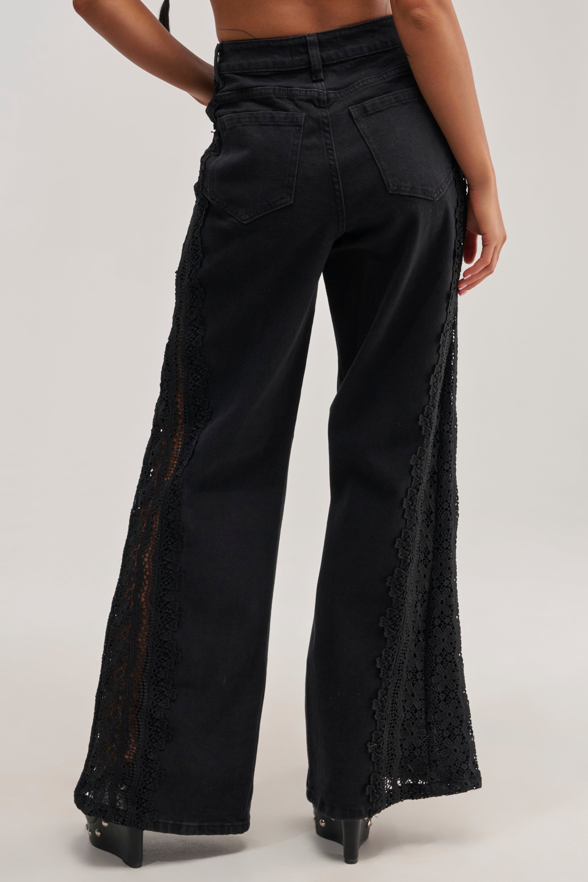 LOCKED IN LACE DENIM