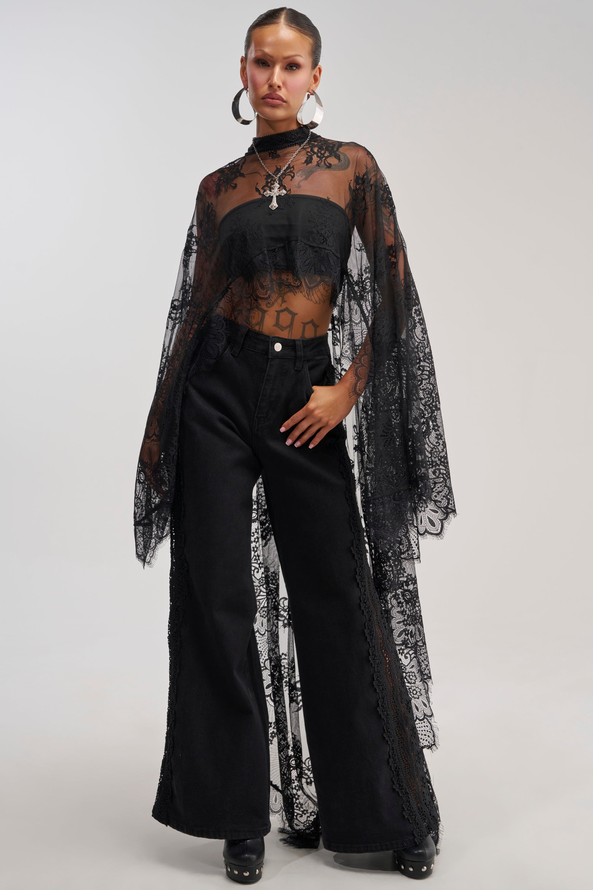LOCKED IN LACE DENIM