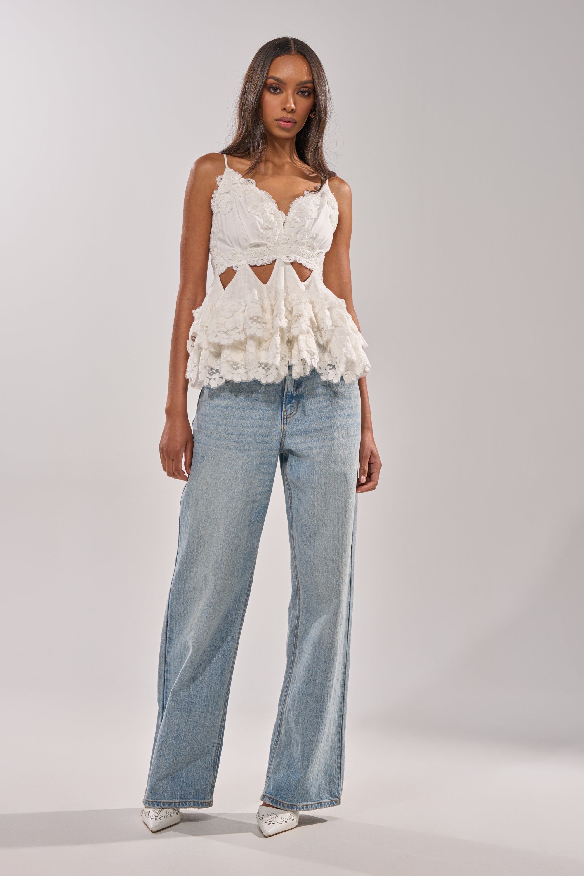 LOTS OF LOVE TO GIVE TO YOU LACE BLOUSE