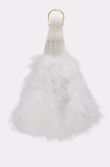 ANGELIC WHITE FEATHER FAN