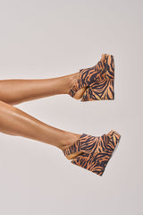 AZALEA WANG ARU TIGER WEDGE SANDAL