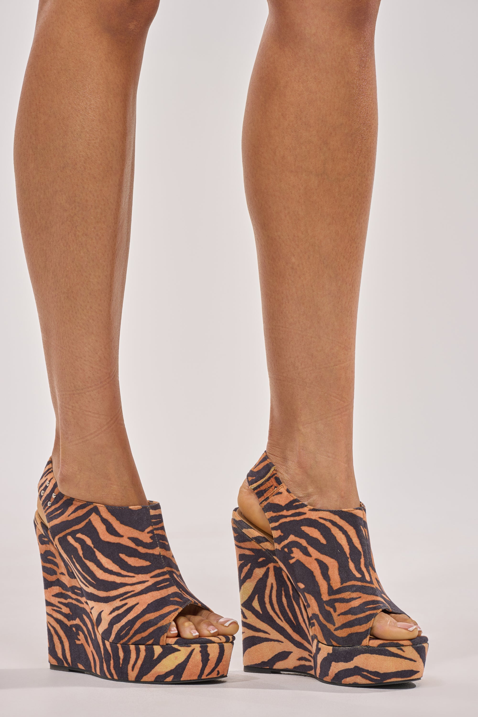 AZALEA WANG ARU TIGER WEDGE SANDAL