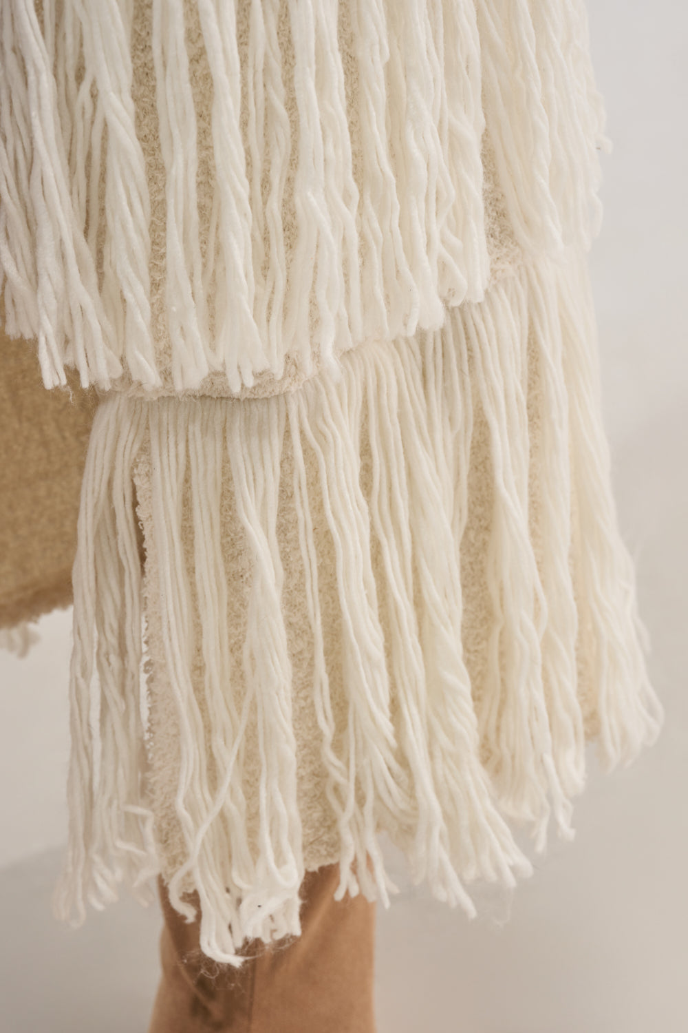 ROGUE HEART KNIT FRINGE MAXI DRESS