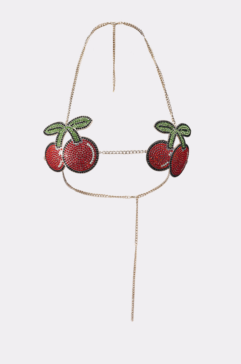 POP IT CHERRY BODY CHAIN