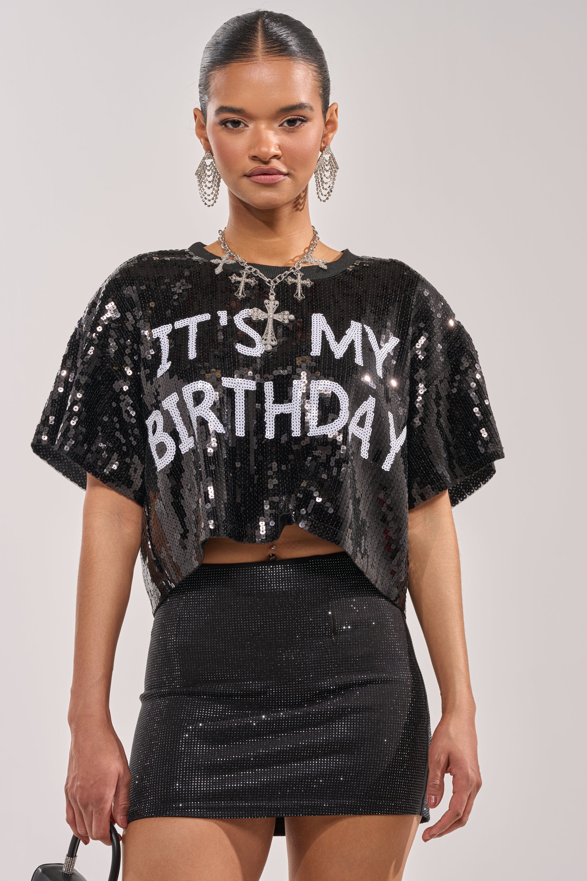 IT'S MY BIRTHDAY SEQUIN T-SHIRT
