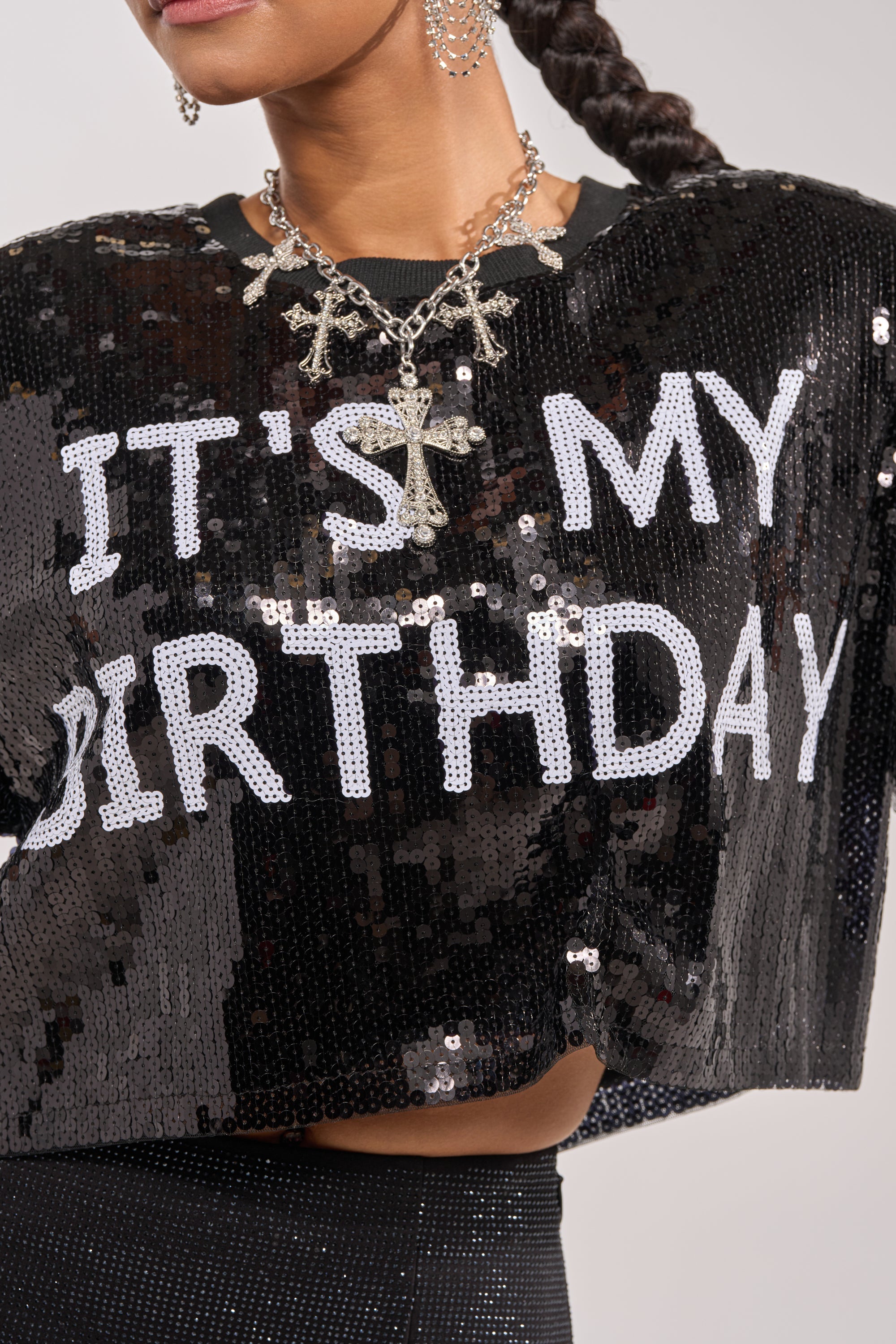 IT'S MY BIRTHDAY SEQUIN T-SHIRT