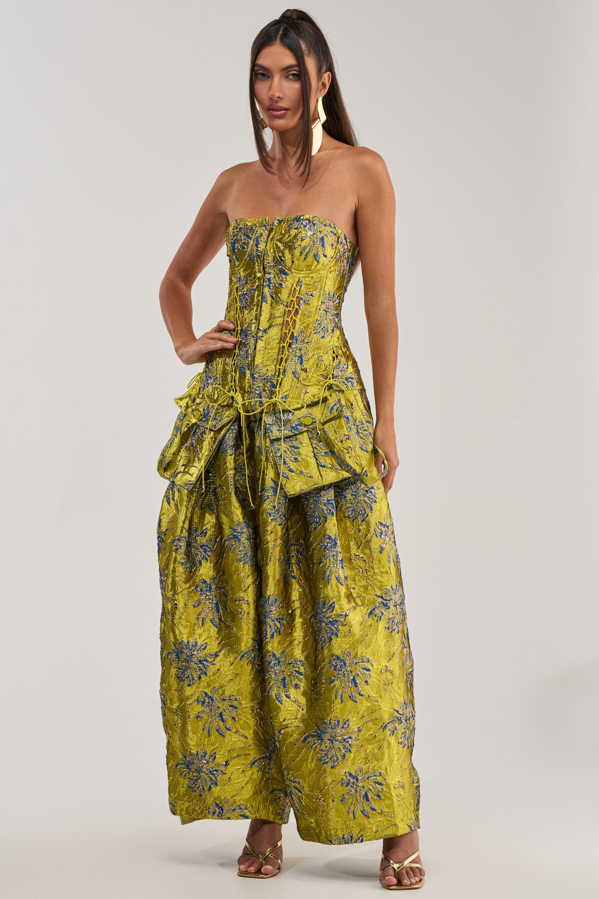 CRAZY FOR YOU BROCADE TROUSER
