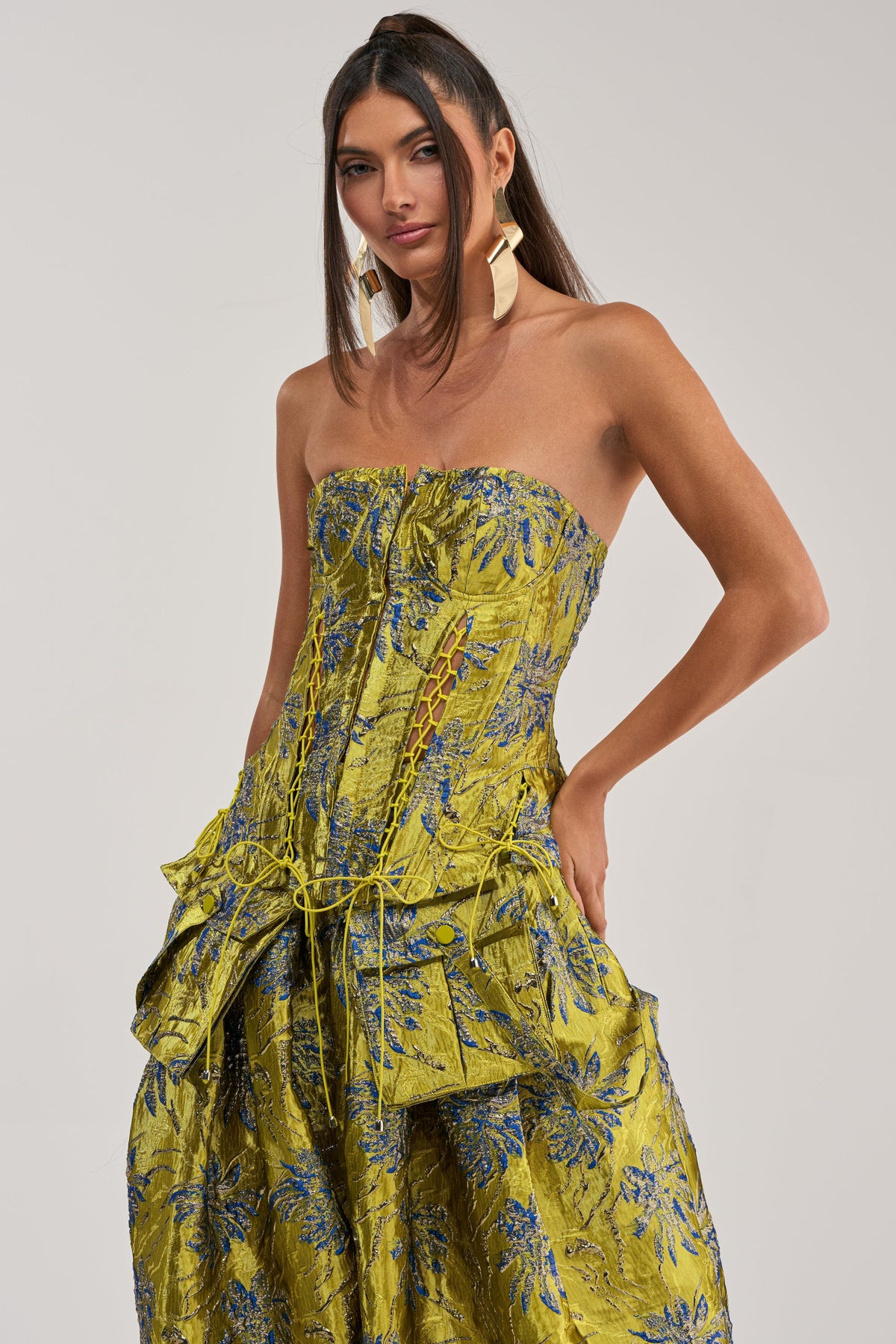 CRAZY FOR YOU BROCADE CORSET