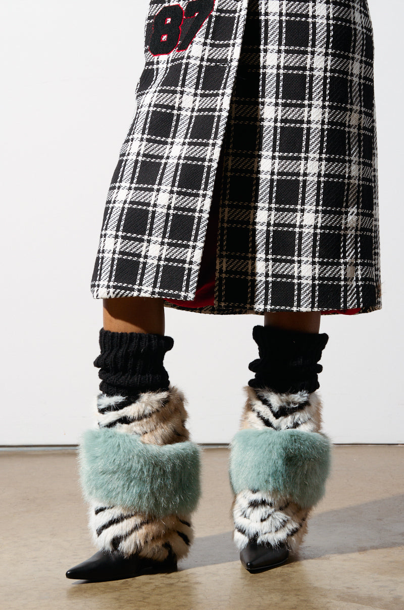 AZALEA WANG HIRO MULTI FUR BOOTIE