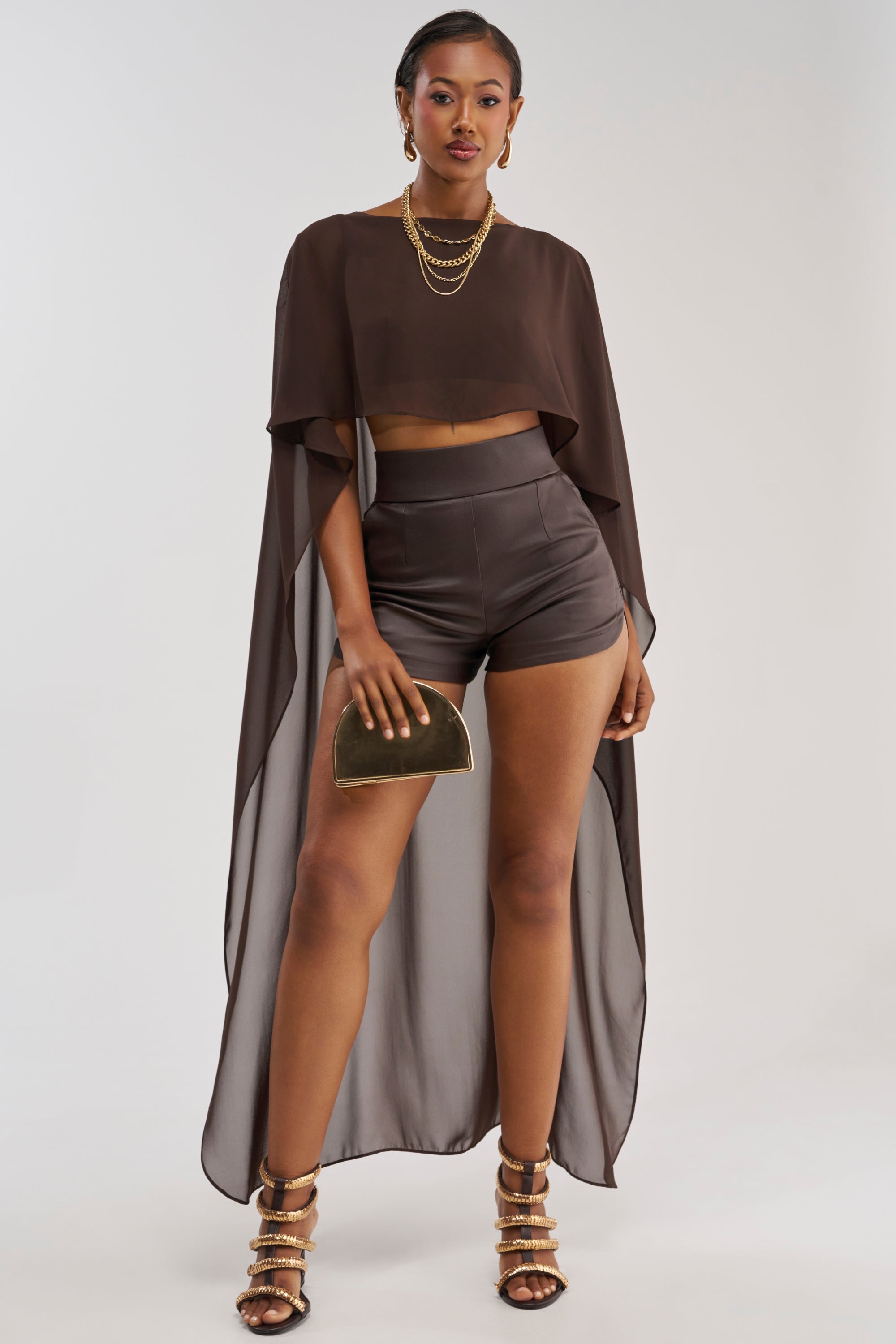 AMMO X AKIRA BIG BOOTY PLEATHER SHORTS WITH 4 WAY STRETCH