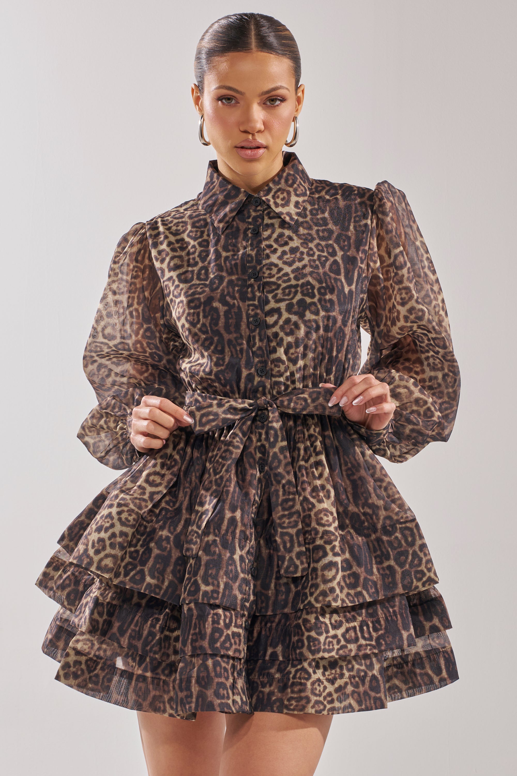 CHICEST OF CHIC LEOPARD PRINT MINI DRESS