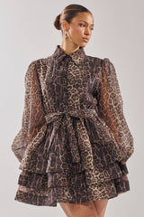 CHICEST OF CHIC LEOPARD PRINT MINI DRESS