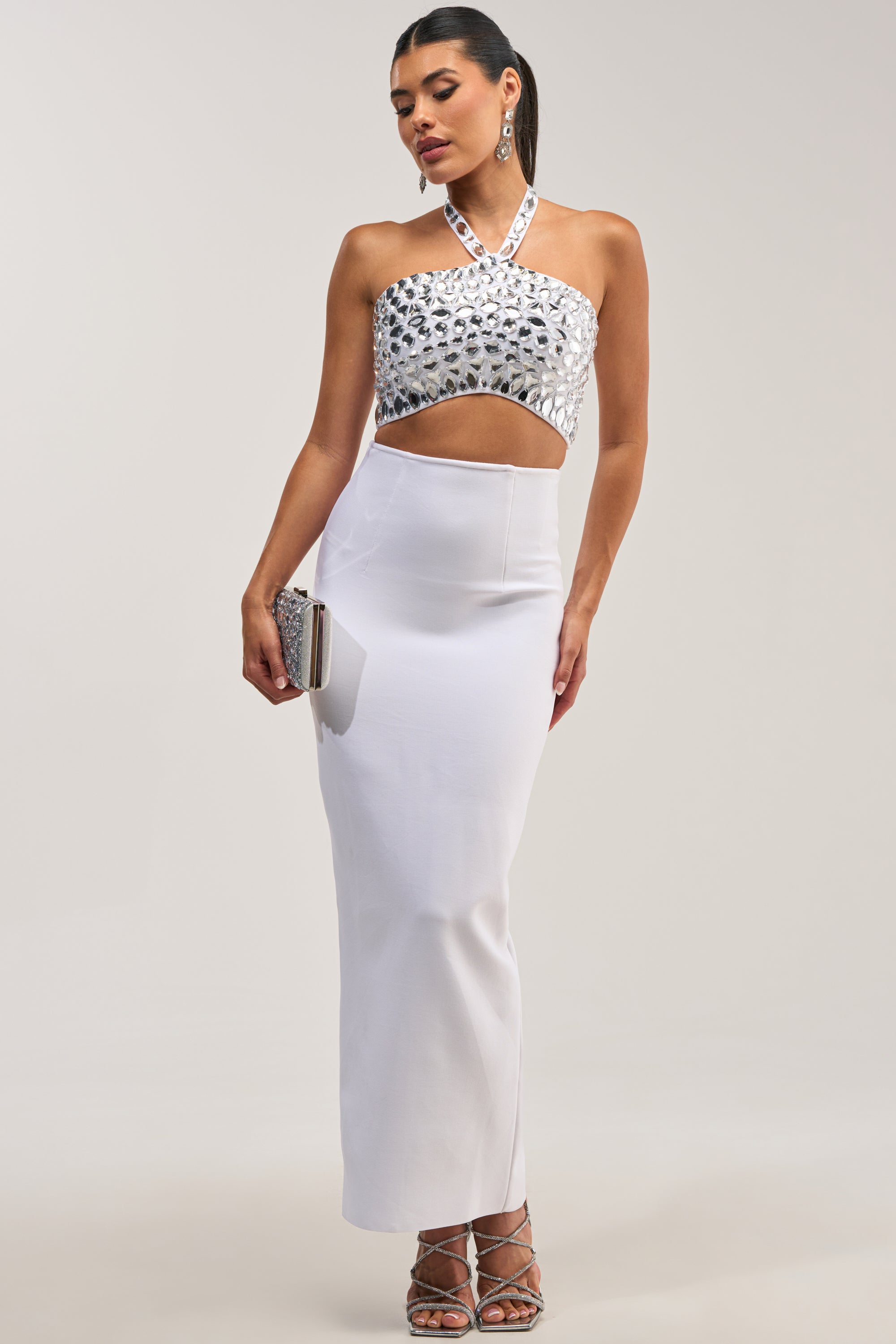 SHINE BRIGHT RHINESTONE BRALETTE