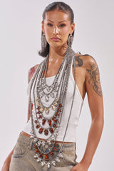 CHECK IT OUT EMBELLISHED RHINESTONE TOP
