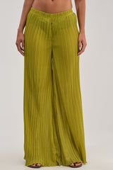 CRUSHIN ON YOU PALAZZO PANT IN CHARTREUSE