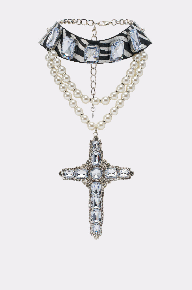 WALK ON THE WILD SIDE STATEMENT NECKLACE
