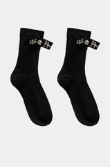 WITH A PUMP EMBELLISHED SOCKS