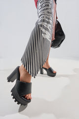 AZALEA WANG COOL CAT CHUNKY SLIP ON PLATFORM SANDAL