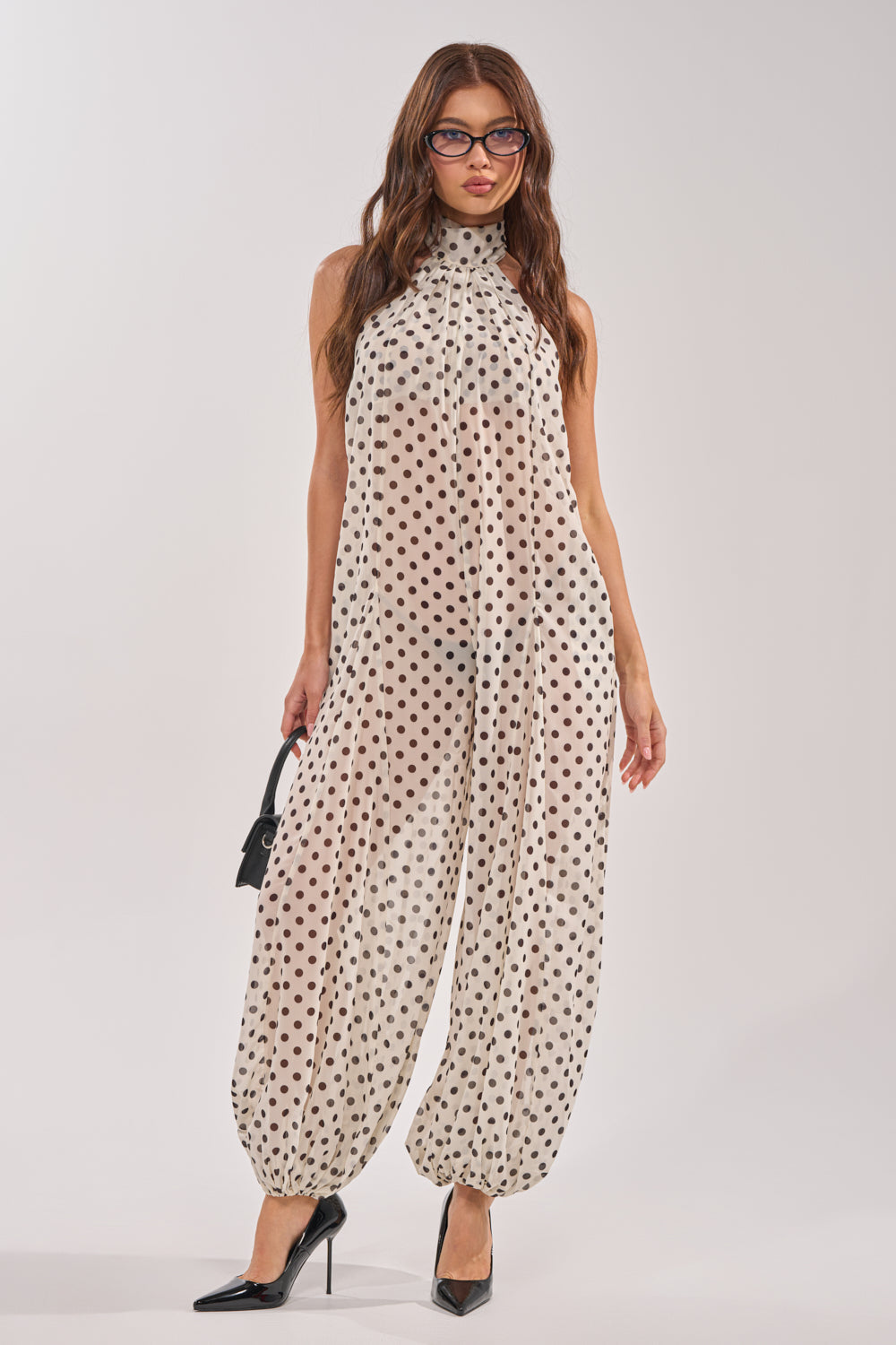 GIRLY POP POLKA DOT JUMPSUIT