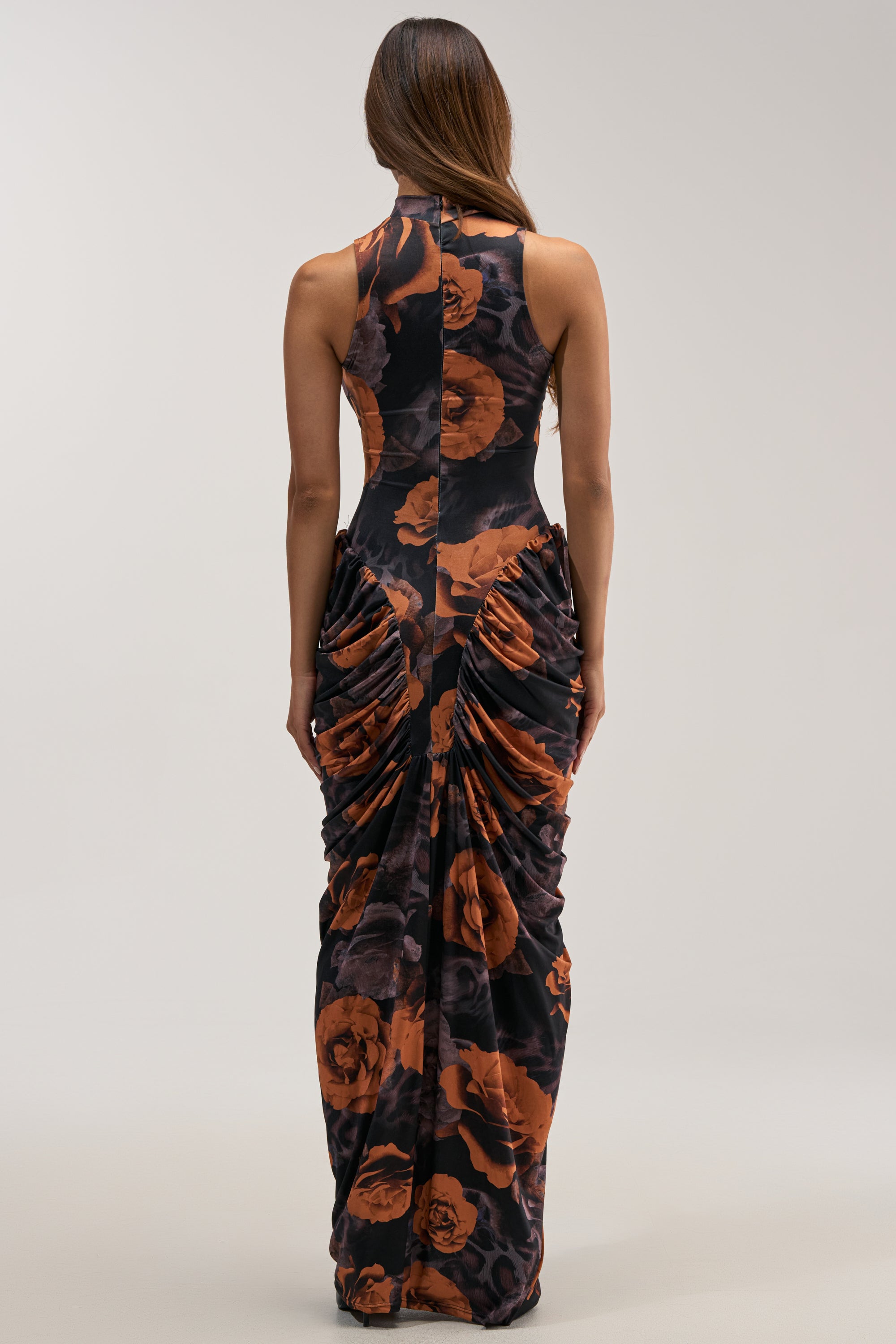 SAY YOU NEED ME FLORAL MAXI DRESS IN BLACK COMBO